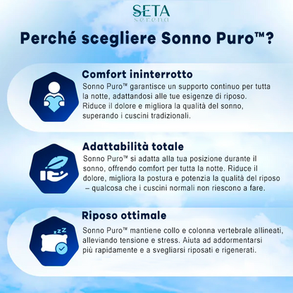 Cuscino Cervicale Ortopedico - Sonno Puro™